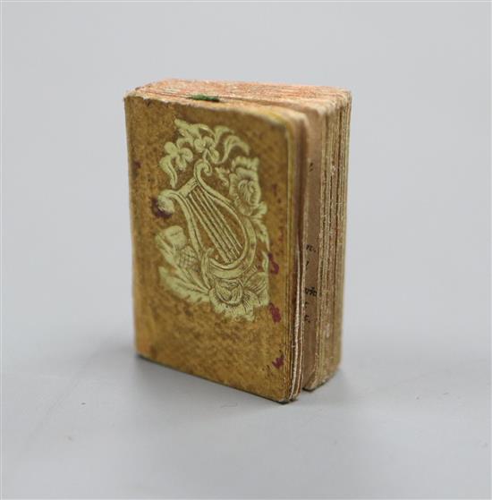 An English Bijou Almanac for 1837 miniature book, poetically illustrated by Letitia Elizabeth Landon, London, Albert Schloss,